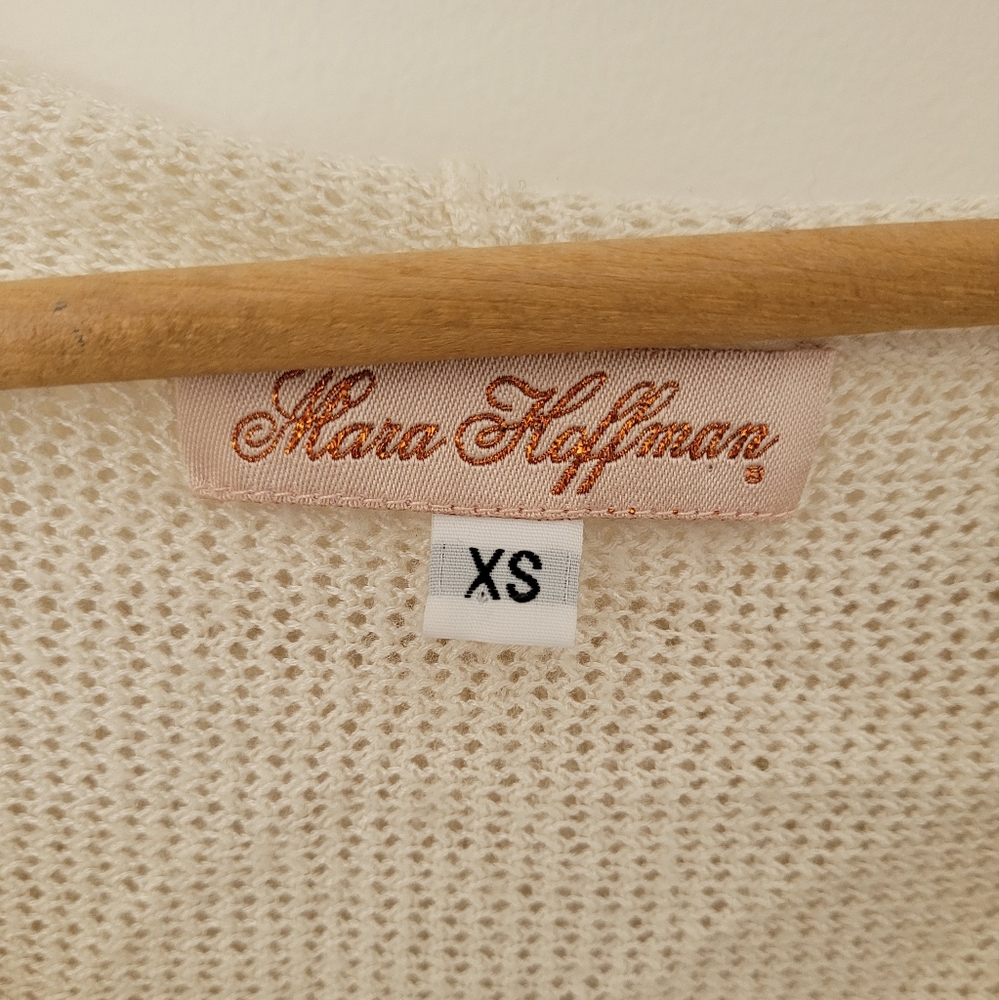 COPY - Mara Hoffman vintage y2k open knit lightweight hoodie